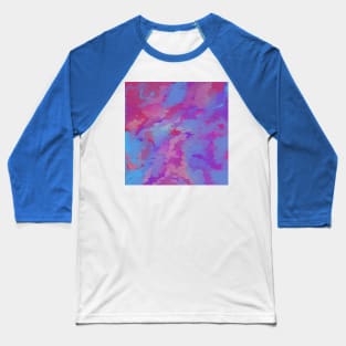 Pink purple abstract paint strokes digital art Baseball T-Shirt